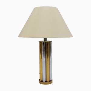 Lampada da tavolo Hollywood Regency bicolore di Leola, Germania, anni '70