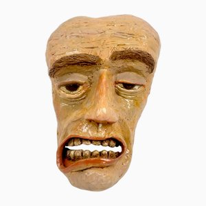 Tschechische Vintage Kunstmaske, 1970er