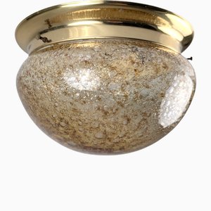 Caramel Murano Glass Ceiling Lamp, 1960s