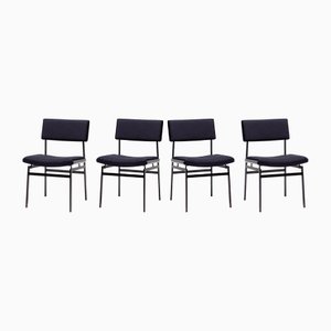 Chaises de Salle à Manger Hulmefa Noires, 1960, Set de 4