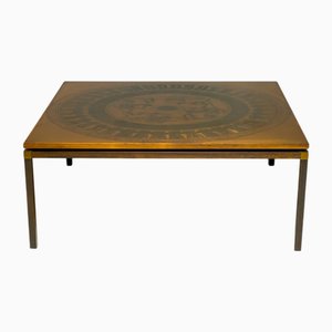 Scandinavian Modern Copper Coffee Table, 1970