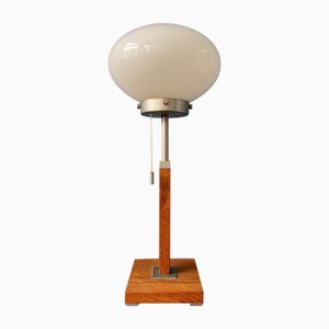Vintage Postmodern Läreda Desk Lamp in Opaline Glass from Ikea