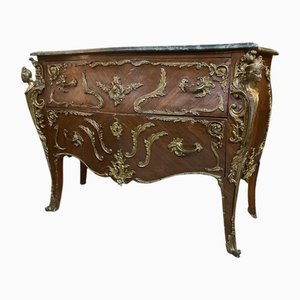 Commode Style Louis XV avec Plateau en Marbre