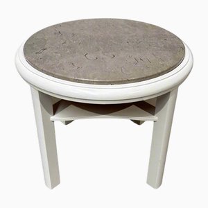 White Marble Slab Side Table