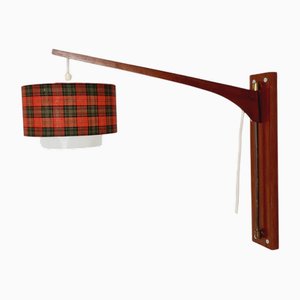 Danish Teak Wall Lamp, 1960s