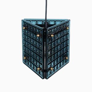 Lampada a sospensione in vetro fumé