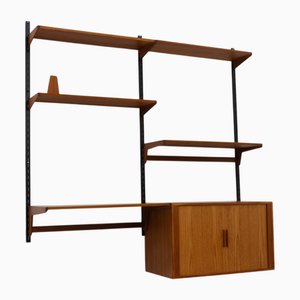 Vintage Danish modular Teak Wall Unit by Kai Kristiansen for FM, 1960s.