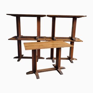 Vintage Bistro Tables, 1950s, Set of 5