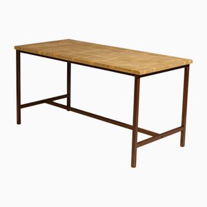 Vintage Industrial Eastern Bloc Kitchen Table, Czechoslovakia, 1950s