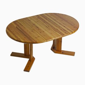 Extendable Pine Dining Table attributed to Rainer Daumiller, 1970s