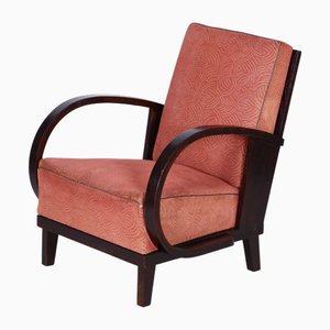 Poltrona Art Deco attribuita a Jindrich Halabala per Up Zavody, Repubblica Ceca, anni '30