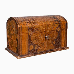 Caja de papelería victoriana, década de 1890