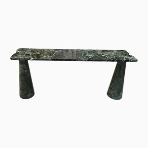 Alps Green Marble Eros Console by Angelo Mangiarotti for Skipper, 1990s