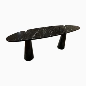 Black Marquinia Marble Eros Console by Angelo Mangiarotti for Skipper, 1990s