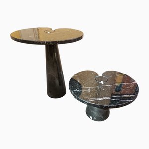 Black Marble Eros Coffee Tables by Angelo Mangiarotti for Skipper, 1980s, Set of 2
