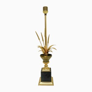 Regency Gilt Wheat Leaves Table Lamp, 1970s