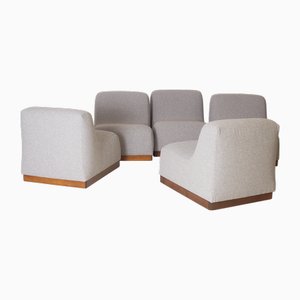 Italian Modular Sofa, 1970s, Set of 5