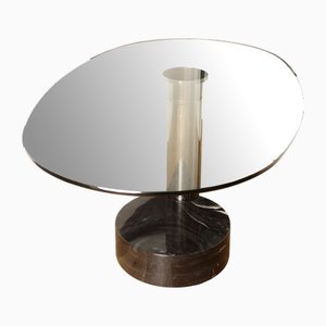 Mesa de comedor extensible con base de mármol de Pierre Cardin, años 80