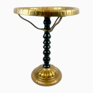 Italian Neoclassical Hammered Brass and Copper Side Table, 1920s