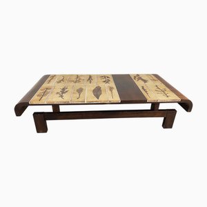 Mesa de centro Herbarium de Roger Capron, años 60