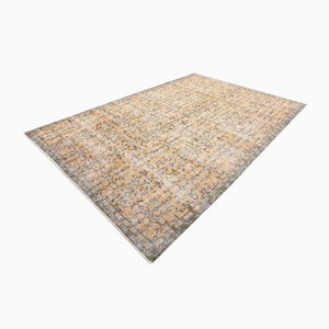 Alfombra turca vintage grande de lana