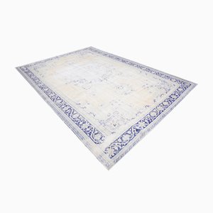 Großer Vintage Teppich aus Wolle in Pastelltönen