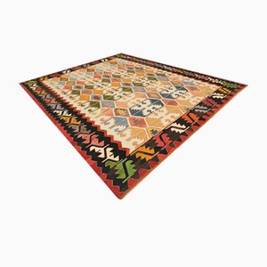 Vintage Ethnic Wool Kilim Rug