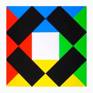 Max Bill, Composition with a White Center, 1972, Estampe