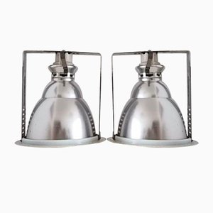 Grands Spots Industriels sur Rail en Aluminium de Staff Leuchen, Allemagne, 1980s, Set de 2