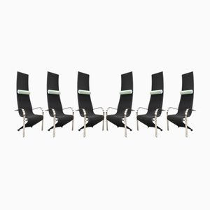 Vintage King Dining Chairs from Belgochrom, 1980s, Set of 6