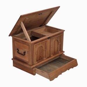 Caja auxiliar danesa vintage con cajón, años 70