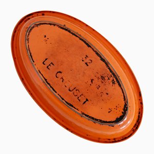 Vintage Oval Serving Dish in Enameled Cast Iron from Le Creuset, 1980s