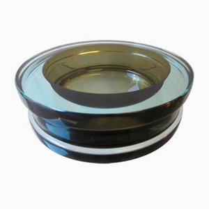 Scodella grande in vetro di Murano con giochi di luce di Cenedese, anni '70