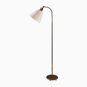 Lampadaire Mid-Century en Laiton attribué à Nordiska Kompaniet, 1960s
