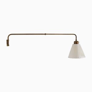 Mid-Century Scandinavian Swivel Arm Wall Lamp, 1940s