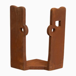 After Chillida, Abstract Sculpture, 1990s, Iron