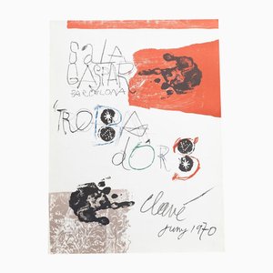 Original Sala Gaspar Trobadors Poster nach Antoni Clavé, 1970er