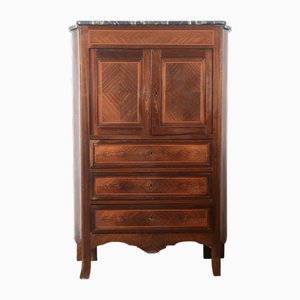 Secrétaire Antique avec Plateau en Marbre, 1890s