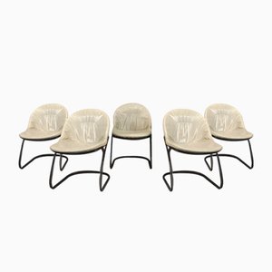 Pascale Dining Chairs by Gastone Rinaldi for Rima, 1970s, Set of 5