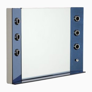 Vintage Mirror with Lights Glass, 1960s