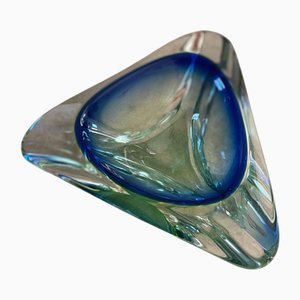 Italian Sommerso Murano Glass Decorative Bowl, 1950s