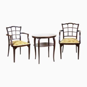 Poltrone Thonet n. 562 attribuite a Gustav Siegel di Thonet n. 178, 1927, set di 3