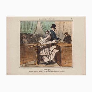 Honoré Daumier, Le Tourniquet, Lithograph, 1855
