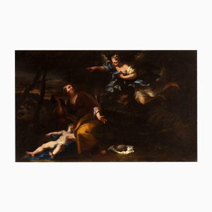 Unknown, Agar and the Angel, Oil Painting, Late 17th Century