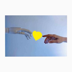 Dario Cusani, The Yellow Heart between Artificial and Real, Print, 2024