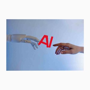 Dario Cusani, AI Red Artificial Intelligence, Print, 2024
