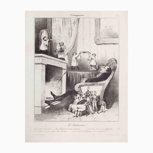 Honoré Daumier, Le Predicateur, Lithograph, 1833