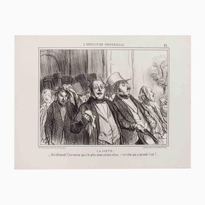 Honoré Daumier, La Sortie, Lithograph, 1853