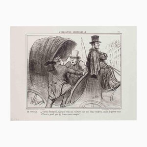 Honoré Daumier, Le Cocher, Lithograph, 1855