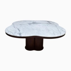 Table Basse Mid-Century Moderne en Travertin, 1970s